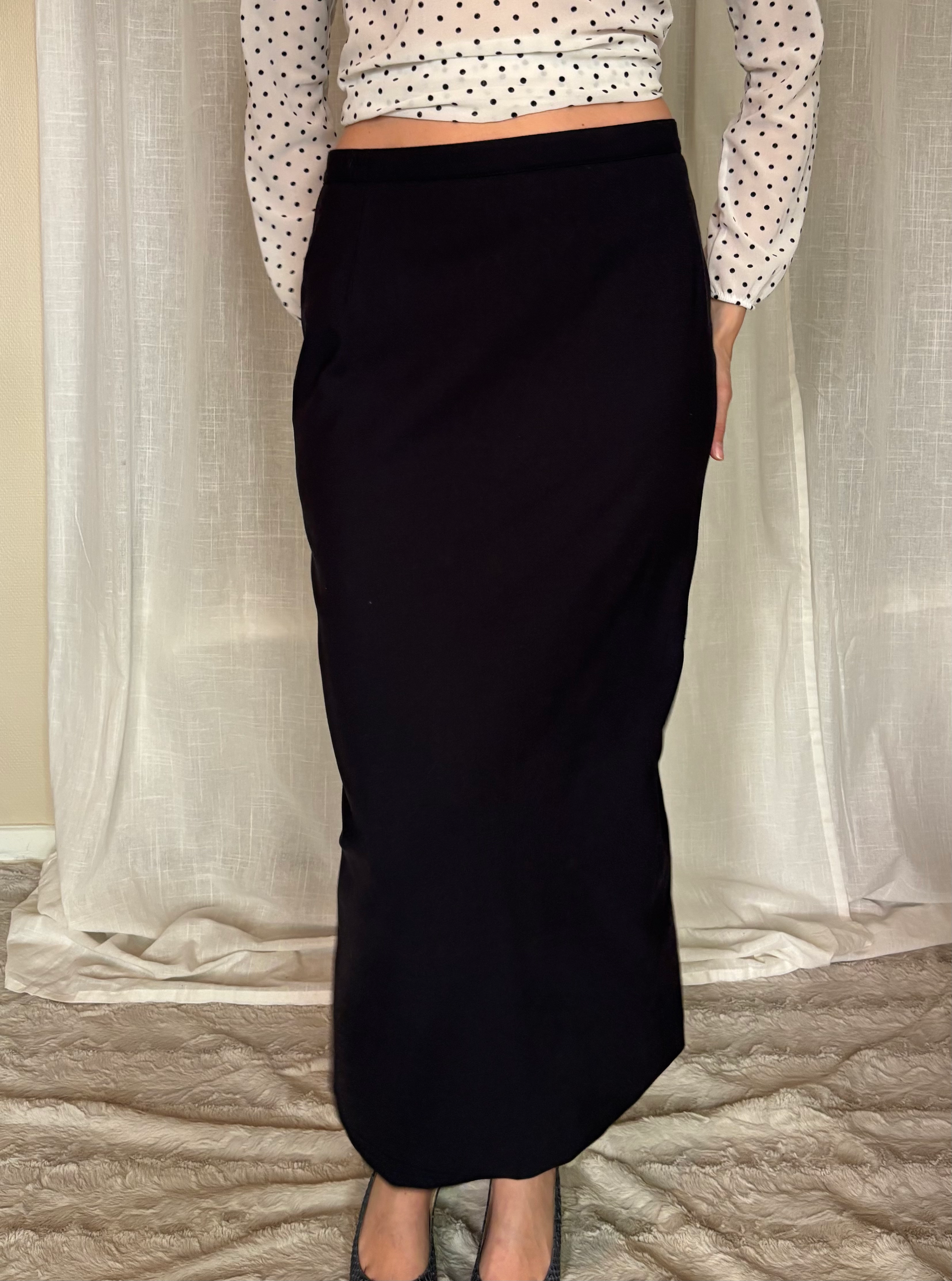 Classic Black Long Skirt