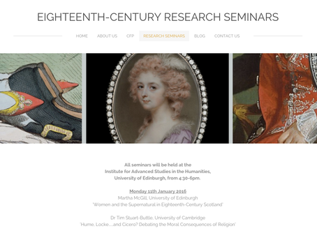 Eighteenth-Century Research Seminars 2017 Programme