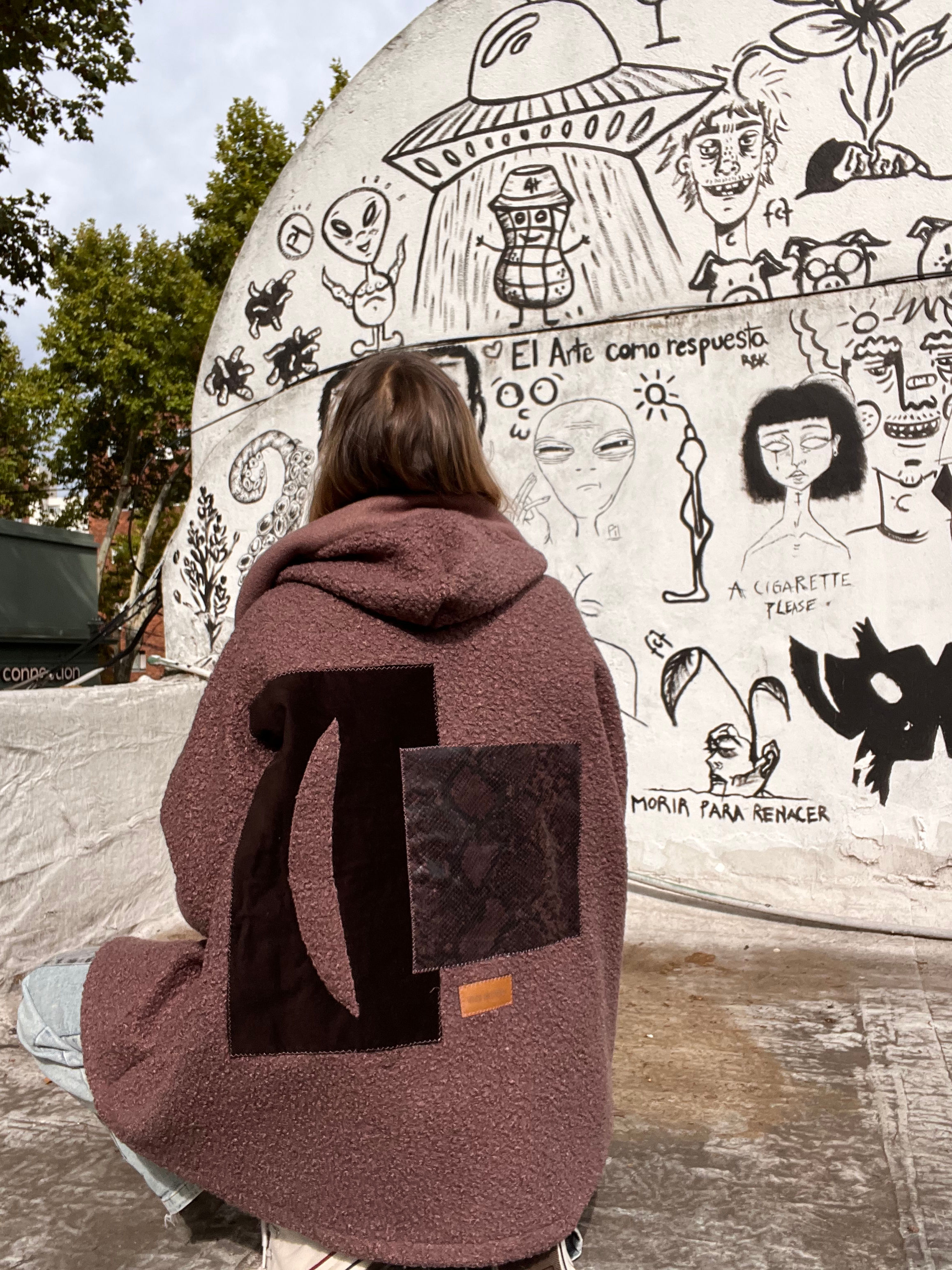 CAMPERA OLIVER COLLAGE CHOCOLATE #2