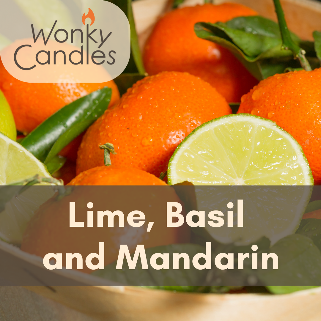 Lime, Basil and Mandarin Wax Melt Clamshell