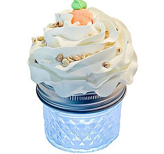 Carrot Cake Mason Jar Cupcake 3.5"x4.5"