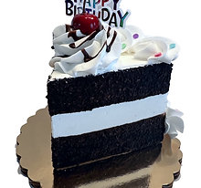 Happy Birthday Chocolate Fake Cake Slice (4"x 5")