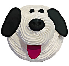 Dalmation Puppy Fake Cupcake