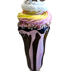Candy Land CraziShake Parfait Fake Milkshake 10"x4"