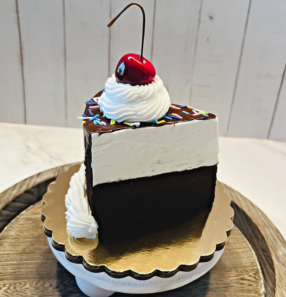 Thumbnail: Chocolate Sundae Fake Cake Slice (4"x 5")