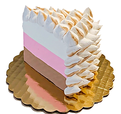 Baked Alaska Fake Cake Slice (4"x4")