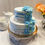 Thumbnail: Two Tier Fake Blue Wedding Cake (9"x7")
