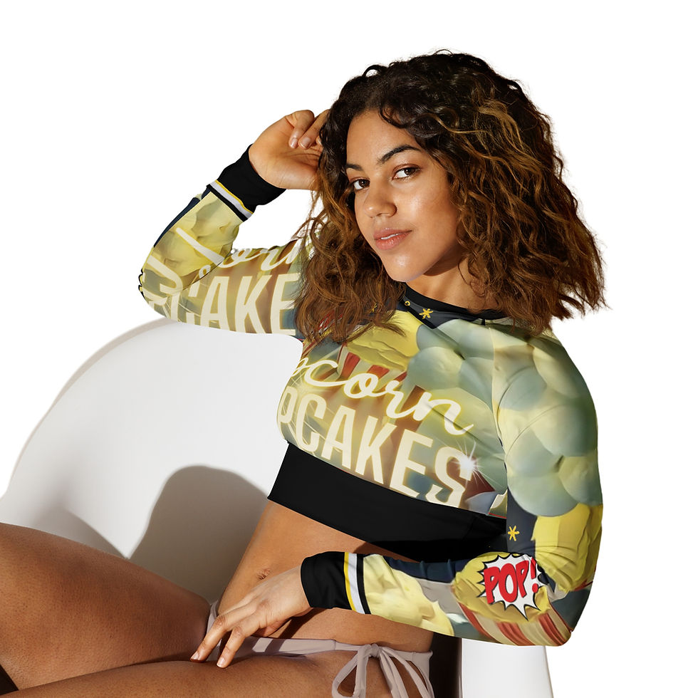 Thumbnail: Dezicakes Cake Cupcakes Long Sleeve Crop Top