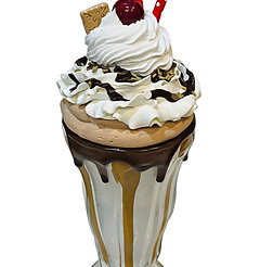 Smores CraziShake Parfait Fake Milkshake 10"x4"