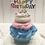 Thumbnail: (3) Happy Birthday Pink Blue Fake Cupcakes 3.5x5"