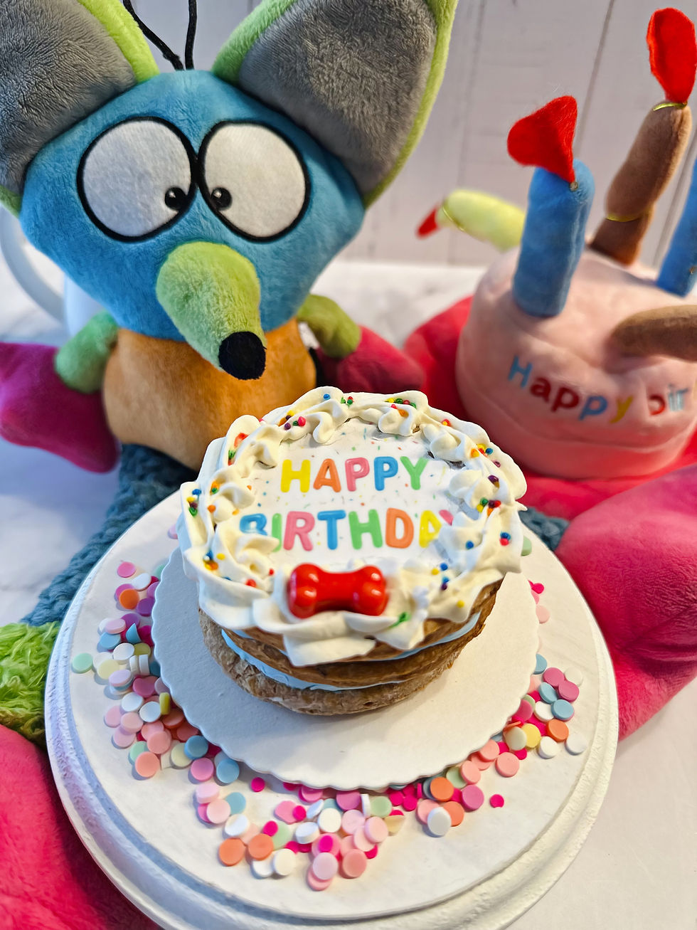 Thumbnail: Dezicakes Dog Birthday Cake made with Natural Human Grade Ingredients.