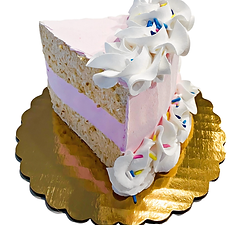 Pink Sprinkles Fake Cake Slice (4"x4")