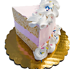 Pink Sprinkles Fake Cake Slice (4"x4")