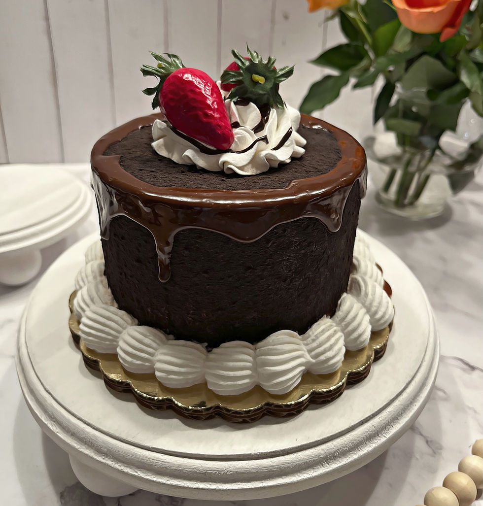 Thumbnail: Dezicakes Fake Cake Chocolate Fudge Strawberry Fake Cake