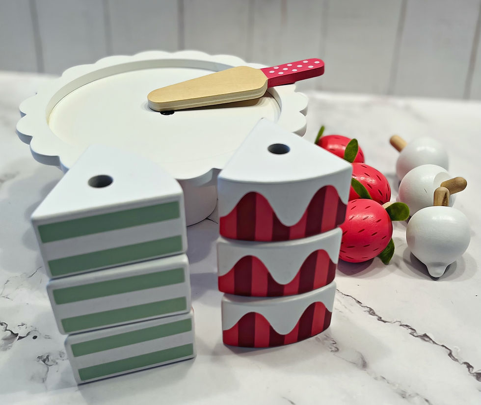 Thumbnail: Dezicakes Wood Toy Cake