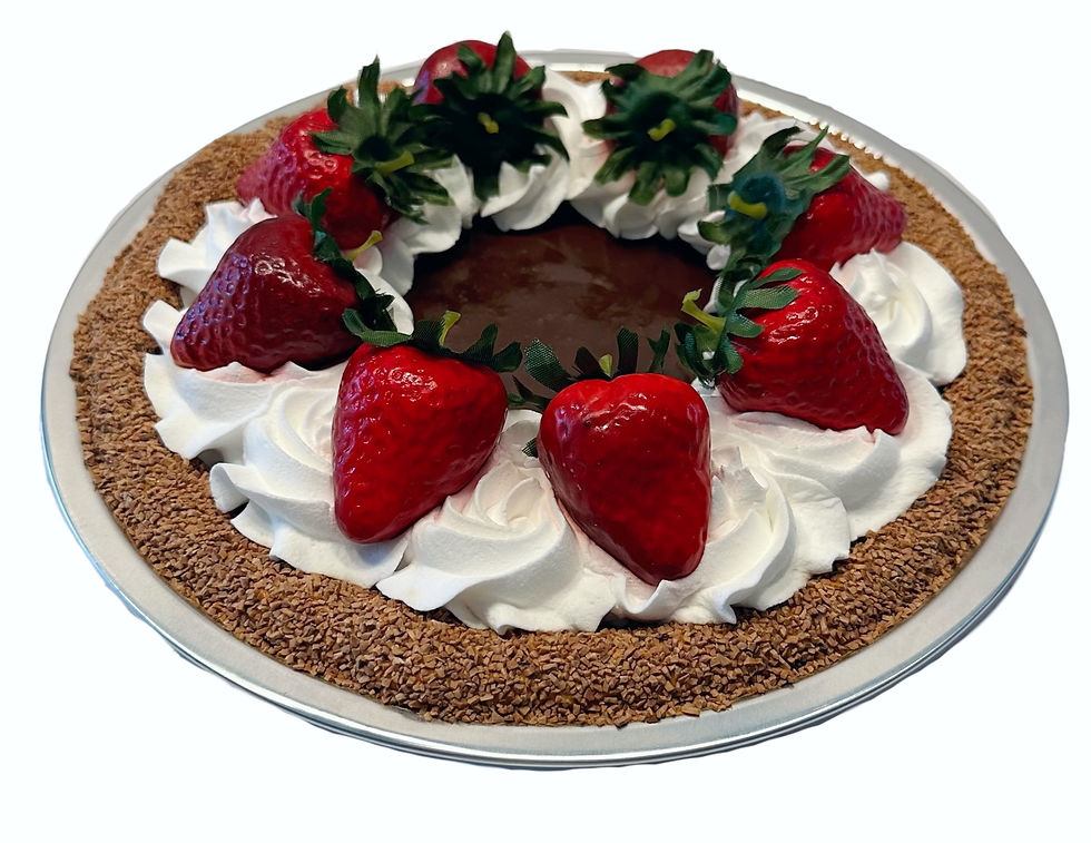 Dezicakes Chocolate Strawberry Fake Pie