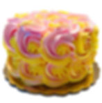 Thumbnail: Dezicakes Fake Cake Yellow Pink Rosette Cake