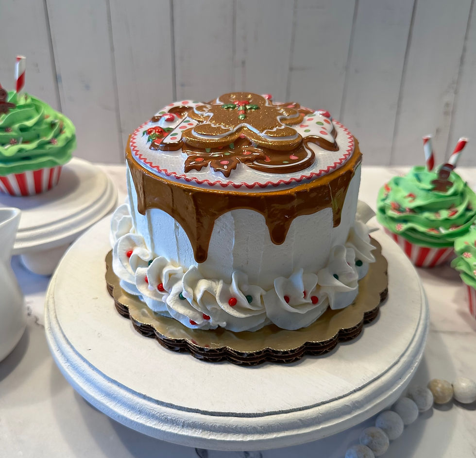 Thumbnail: Dezicakes Christmas Gingerbread Fake Cake