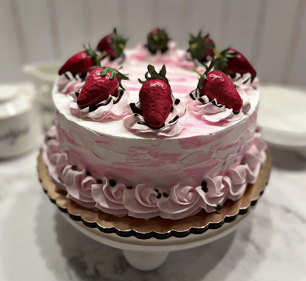Thumbnail: Dezicakes Pink Strawberry Fake Cake