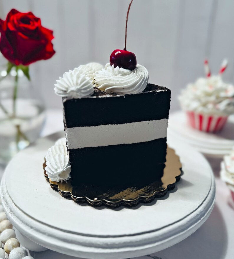 Thumbnail: Black Forest Fake Cake Slice (4"x5")