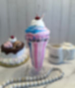 Thumbnail: Cotton Candy CraziShake Parfait Fake Milkshake 10"x4"