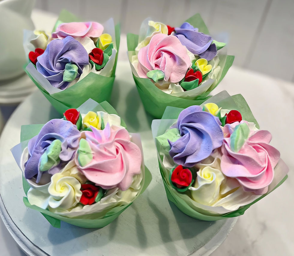 Thumbnail: Spring Bouquet Flowers Fake Cupcake