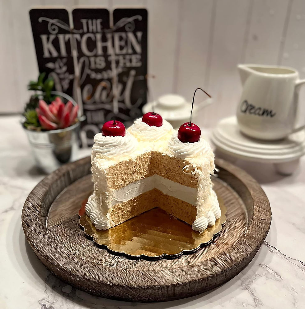 Thumbnail: Dezicakes Fake Cake Coconut Cake with Cherries