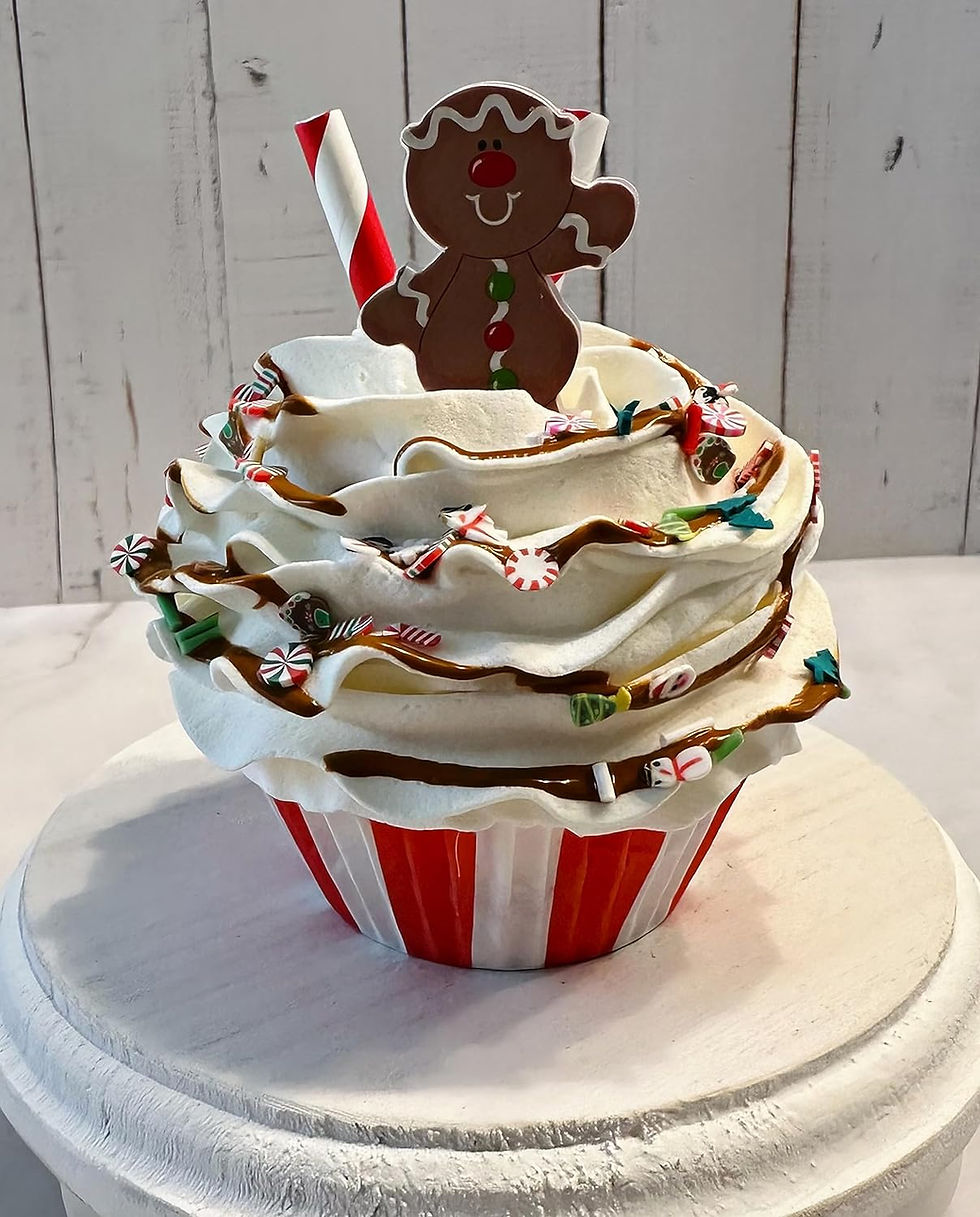 Thumbnail: (3) The Gingerbread Man Christmas Fake Cupcakes