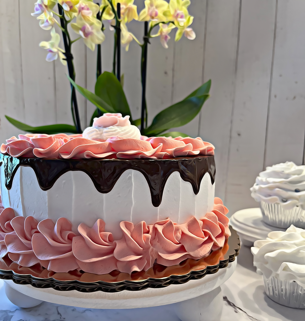 Thumbnail: Dezicakes Fake Cake Peach Chocolate Cake