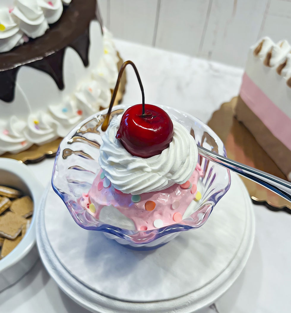 Thumbnail: Birthday Cake Fake Ice Cream Sundae 3.5"x4.5"