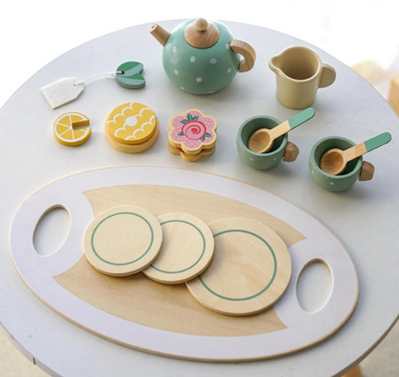 Thumbnail: Dezicakes Wood Tea Set