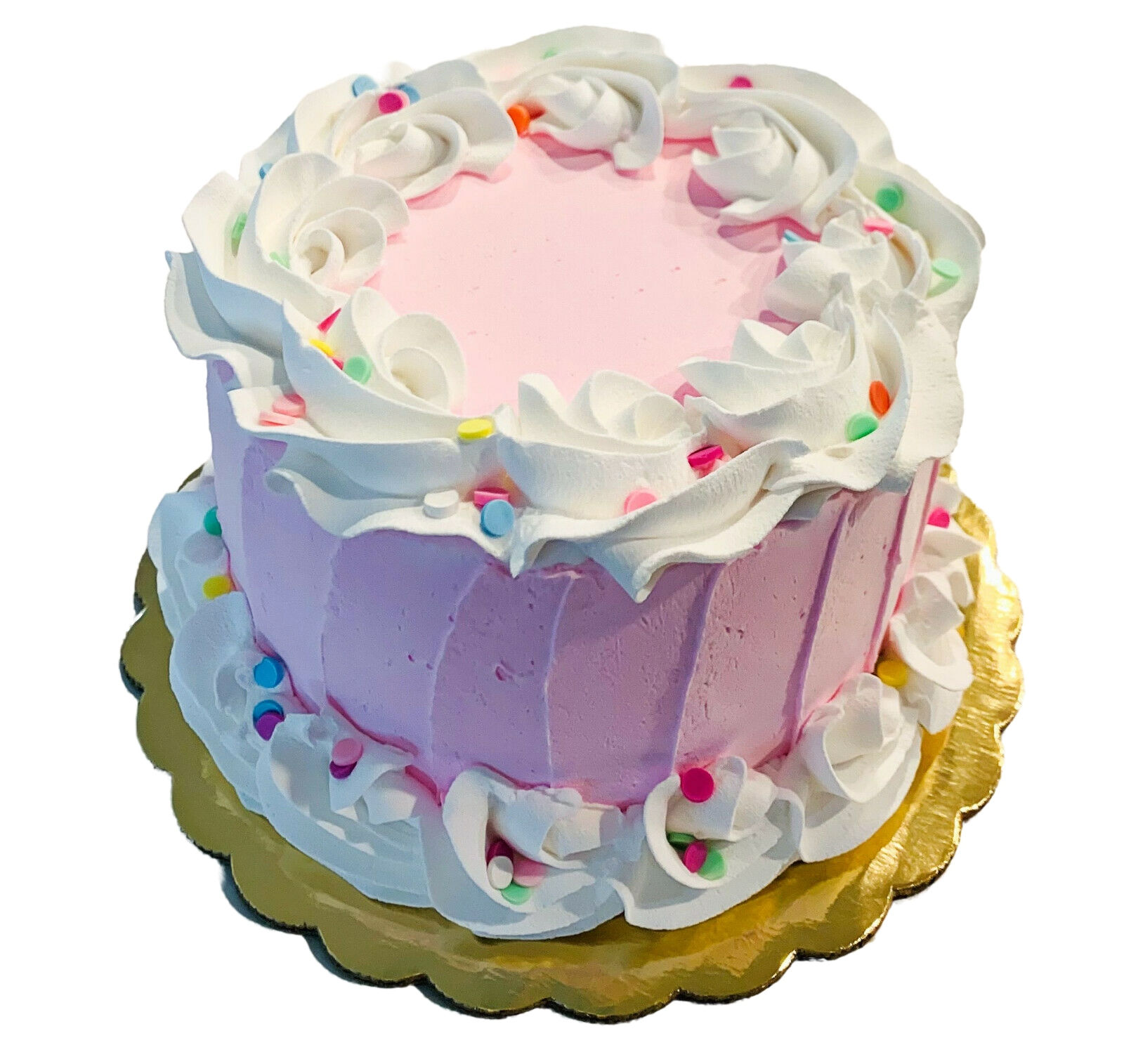 Dezicakes  Fake Cake Pink Confetti Birthday Cake