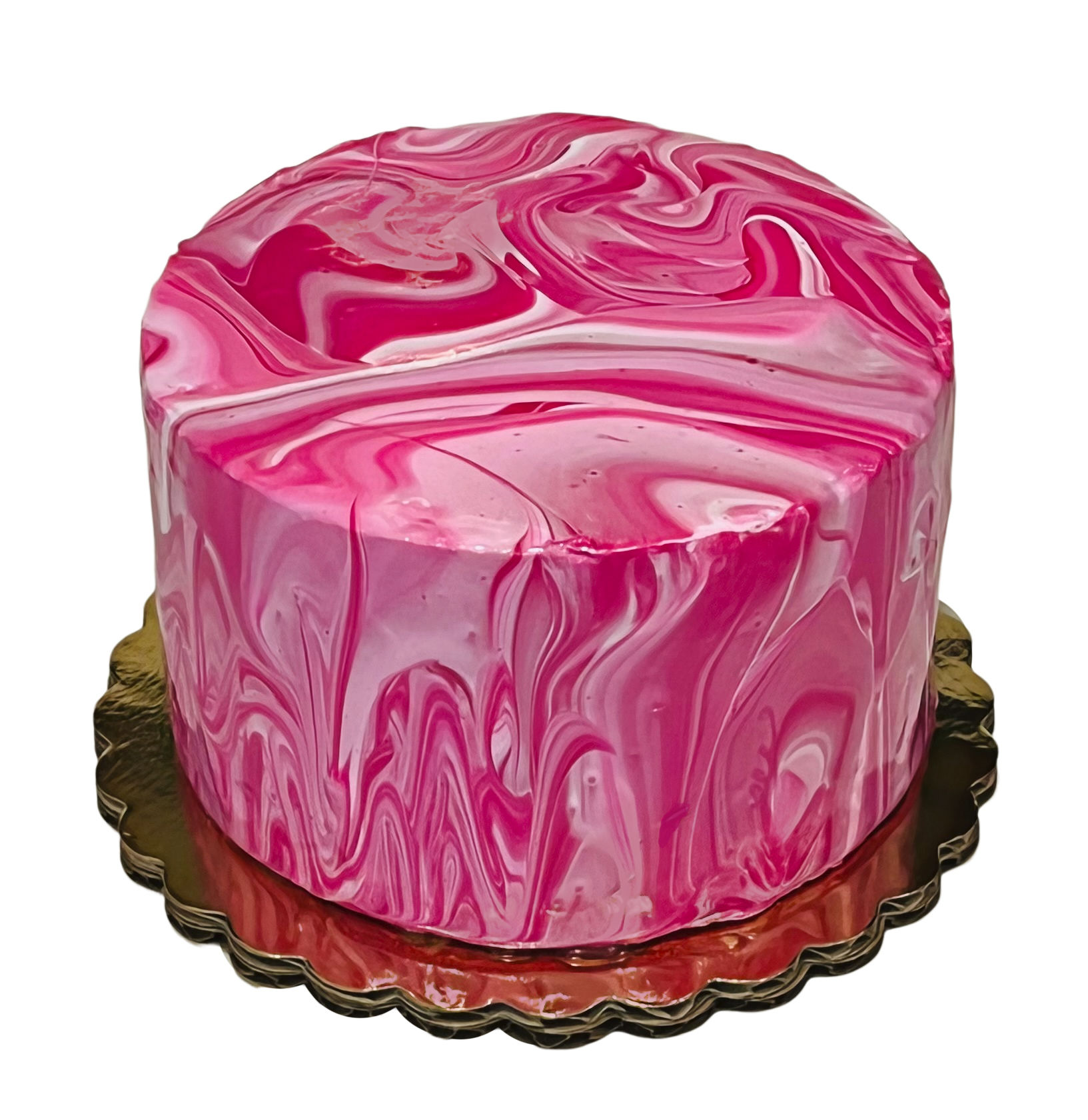 Dezicakes Fake Cake Pink Marble Glaze Cake