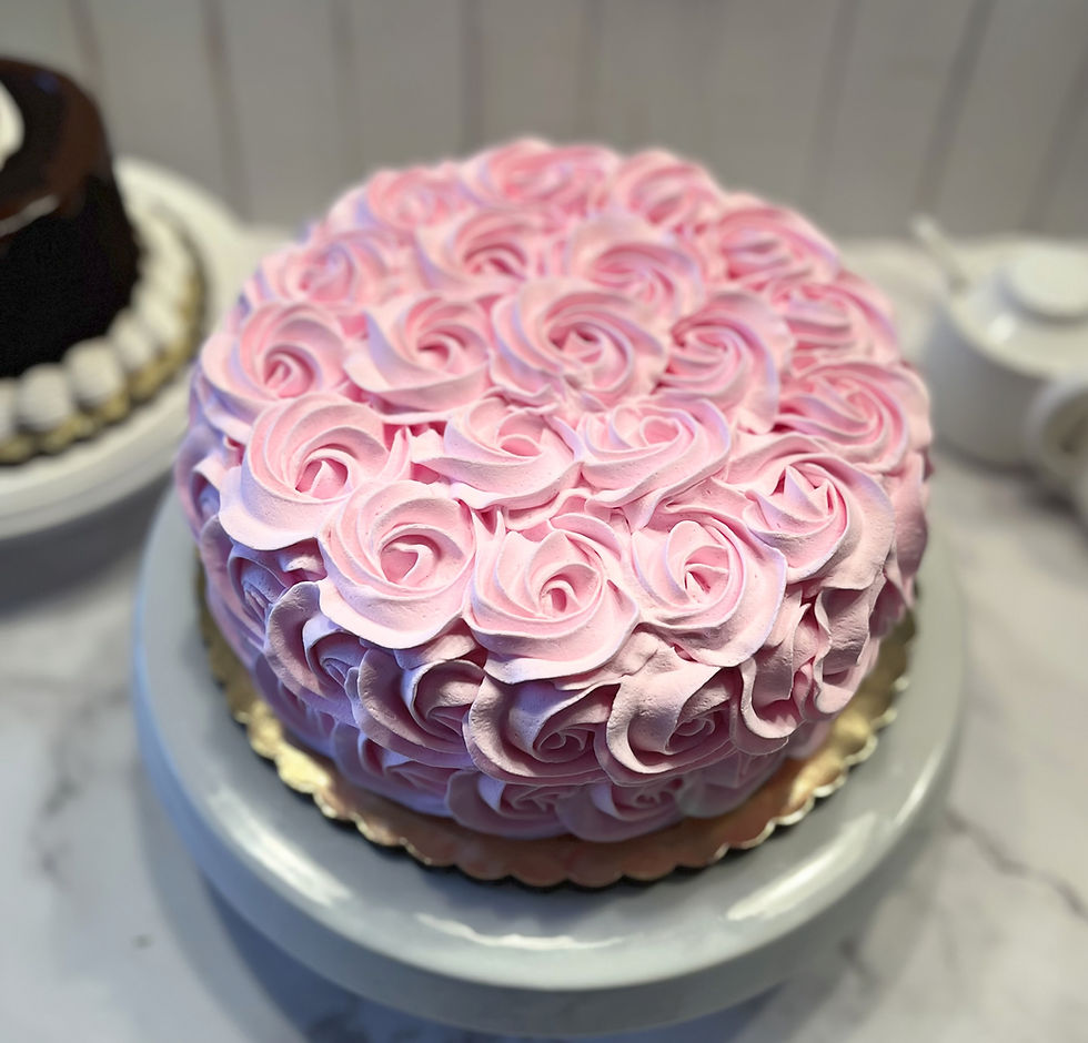 Thumbnail: Dezicakes Fake Cake Pink Rosette Cake