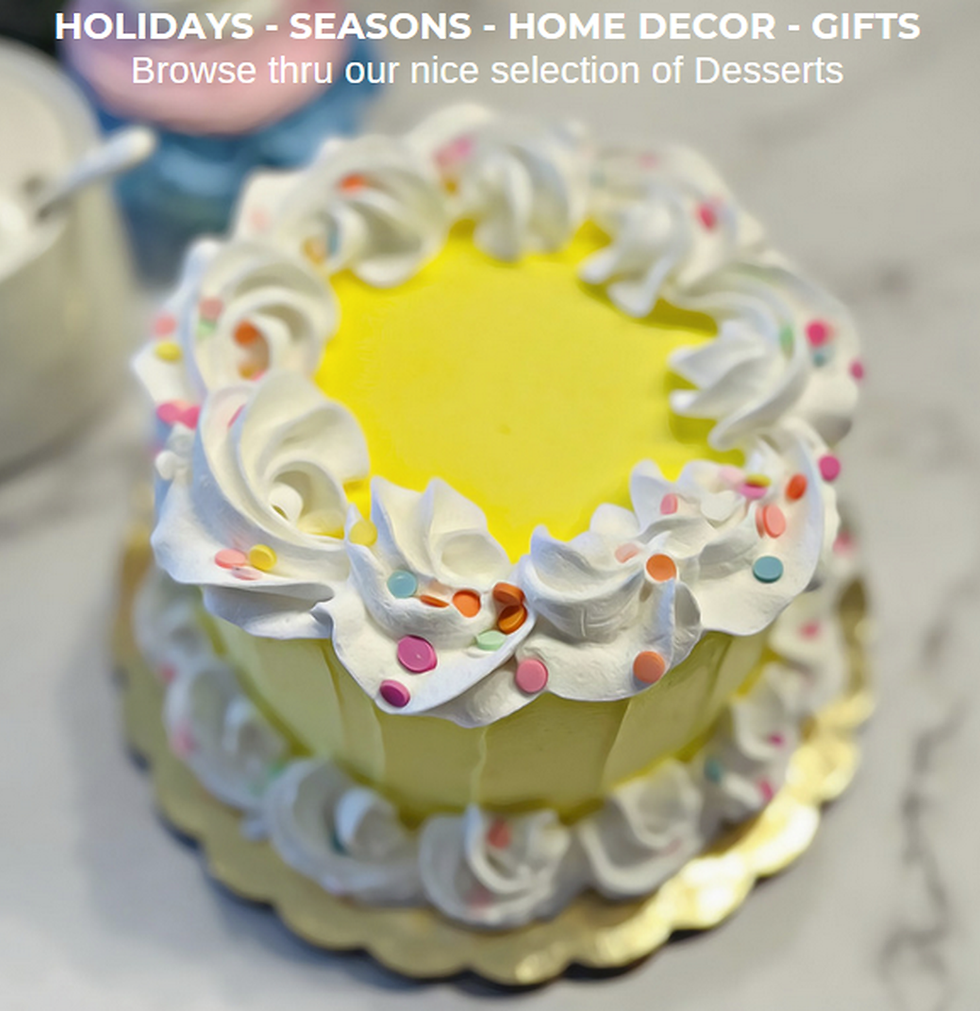 Thumbnail: Dezicakes  Fake Cake Yellow Birthday Cake with Confetti