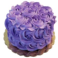 Dezicakes Fake Cake Lavender Rosette Cake