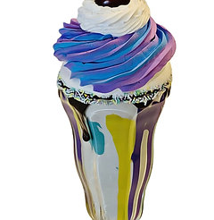 Purple Punch CraziShake Parfait Fake Milkshake 10"x4"