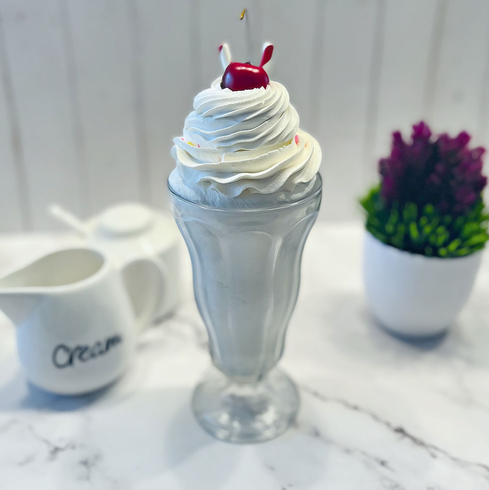 Thumbnail: Vanilla CraziShake Parfait Fake Milkshake 10"x4"