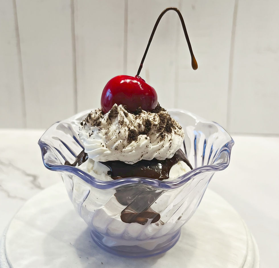Thumbnail: Cookies & Cream Fake Ice Cream Sundae 3.5"x4.5"
