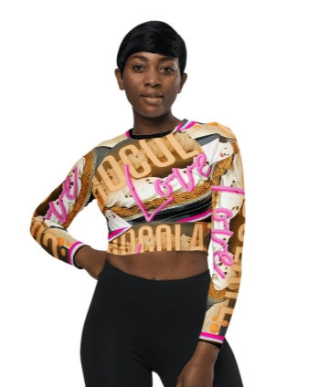 Thumbnail: Dezicakes Cake Cupcake Long Sleeve Crop Top