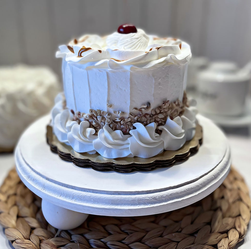 Thumbnail: Dezicakes  Fake Cake White Nut Cake with Cherry