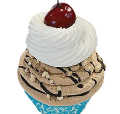 Chocolate Cherry Mousse Fake Cupcake