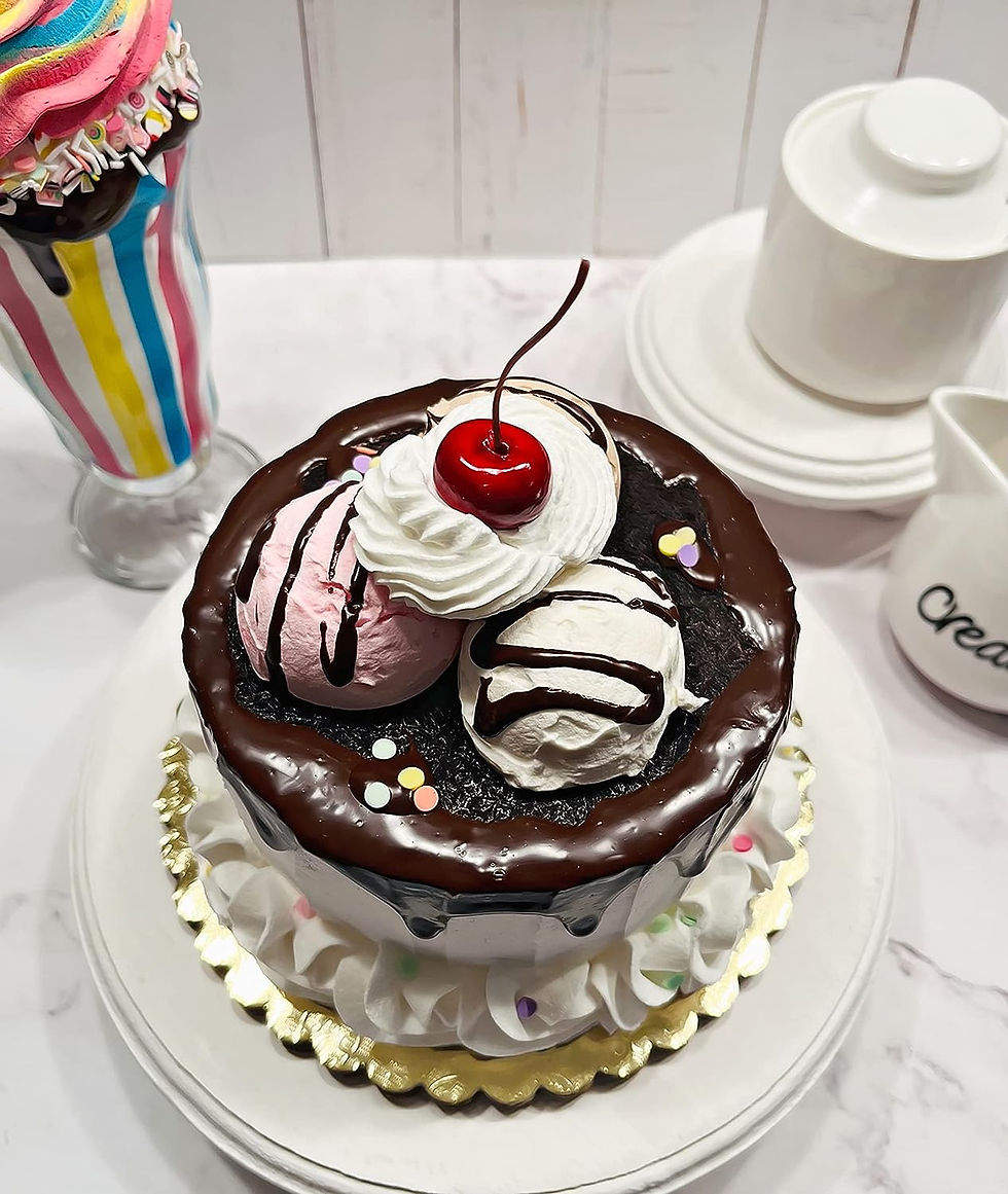 Dezicakes Fake Cake Ice Cream Sundae Cake