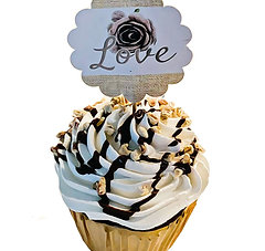 Rustic Farmhouse Vanilla Fake Cupcake