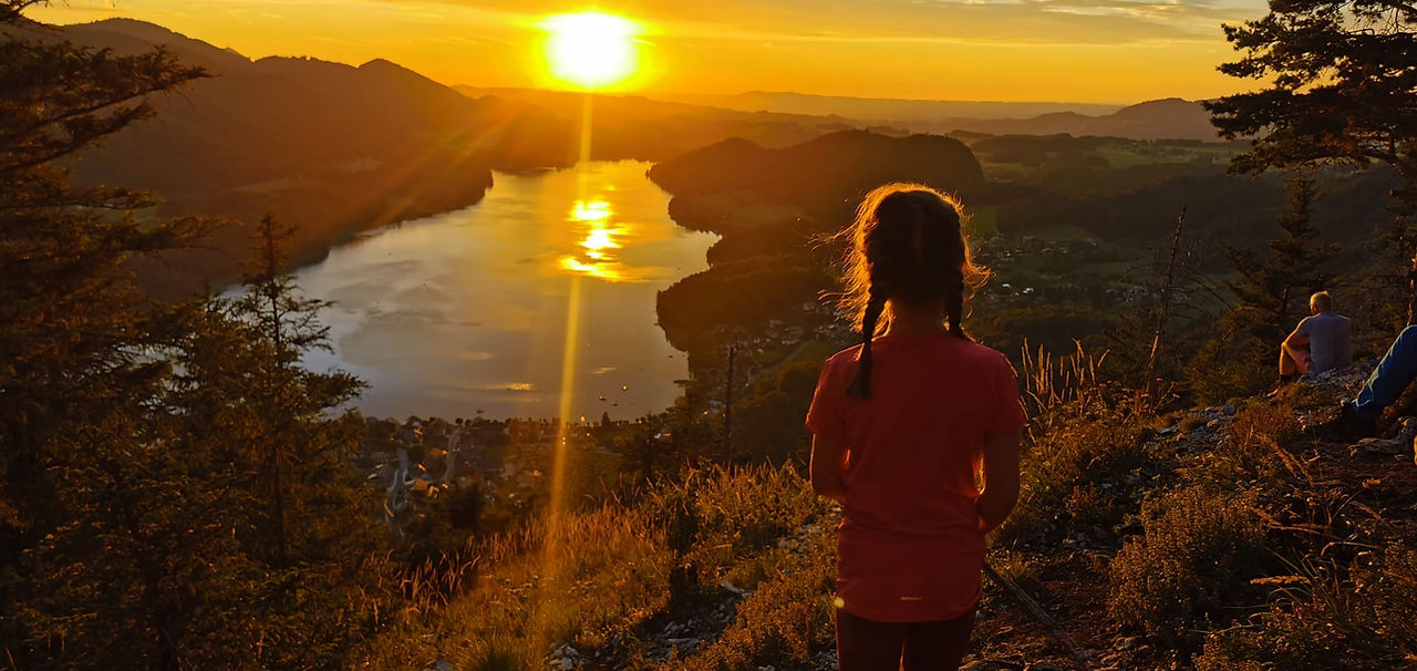 Ausblick vom Ellmaustein abends