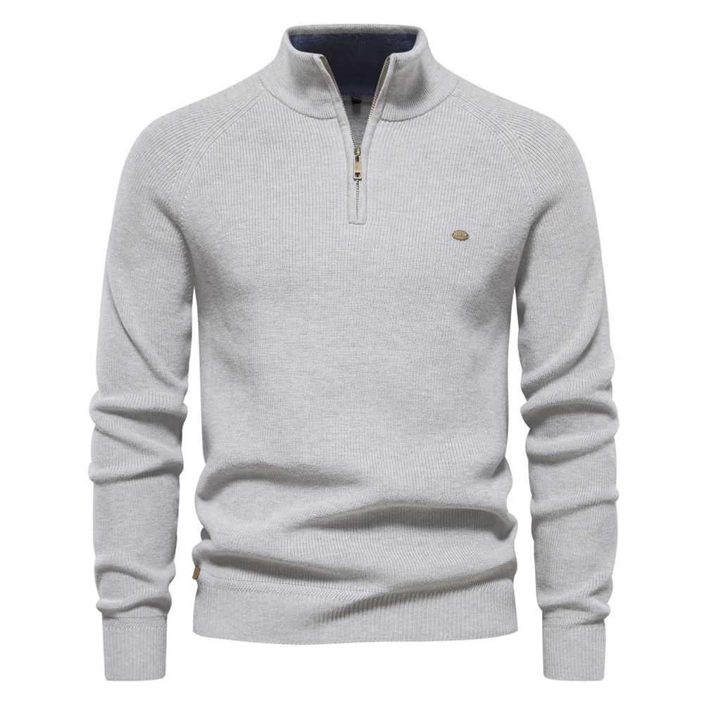 2023 New Autumn Cotton Zipper Cardigans for Men Fashion Casual Social Men Sweate