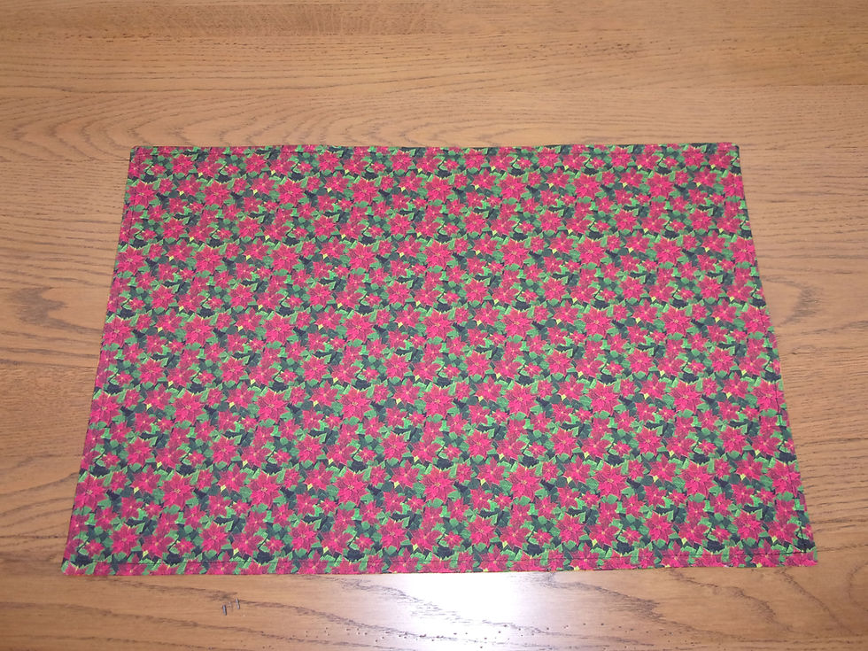 Thumbnail: Fall Leaves and Dainty Poinsettia Placemat