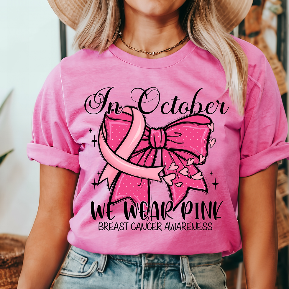 IN OCTOBER WE WEAR PINK BOW