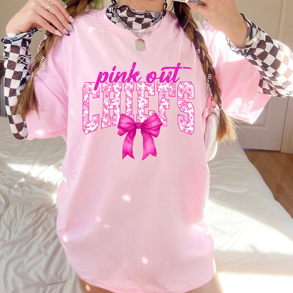 PINK OUT CHIEFS FLORAL