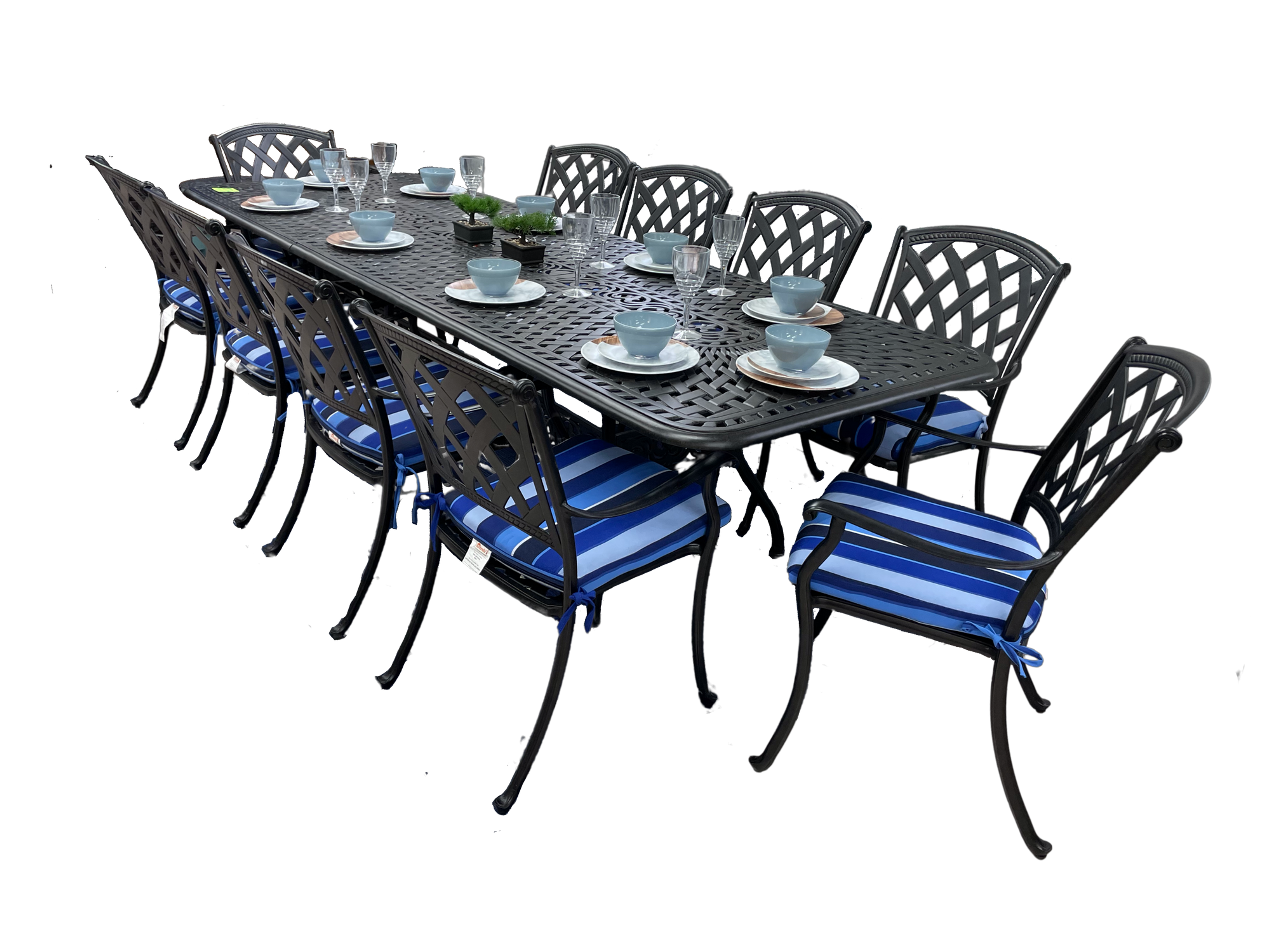 Mirage Dining  11 Piece Set (With Extendable Table)